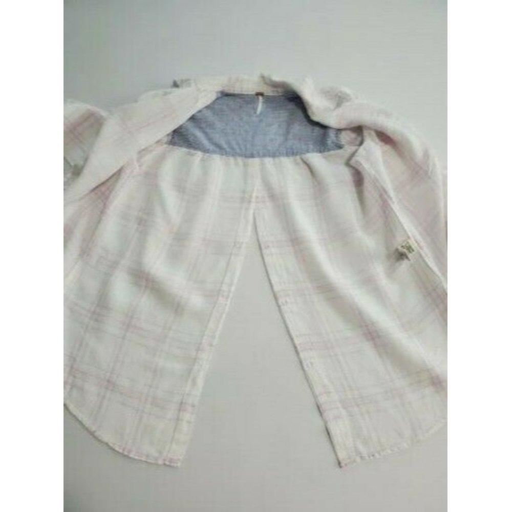 Free People No Limits Plaid Button Down Shirt - Picture 6 of 9